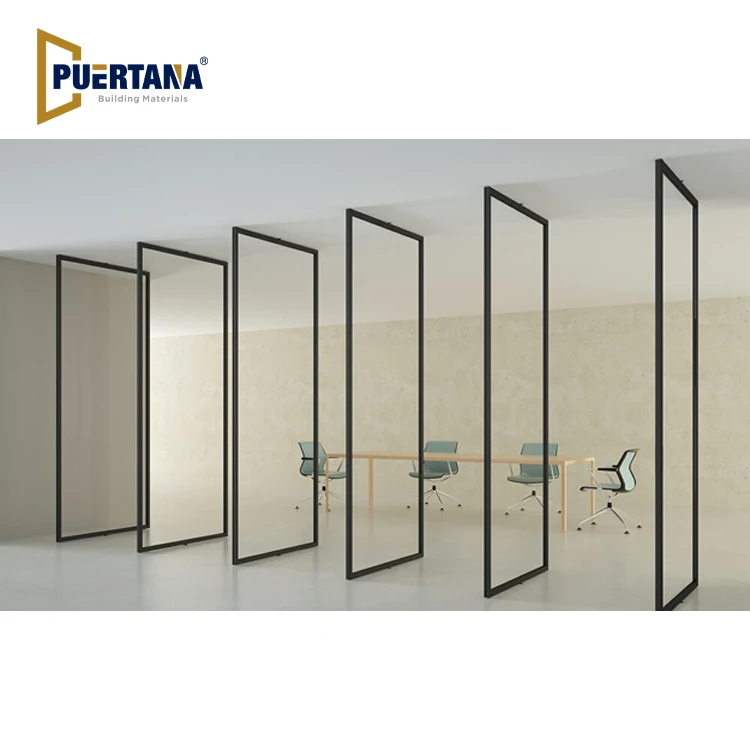 Interior Master Line Multi Panel Pivot Glass Revolving Door Aluminium Internal Aluminum Center Glass Pivot Doors