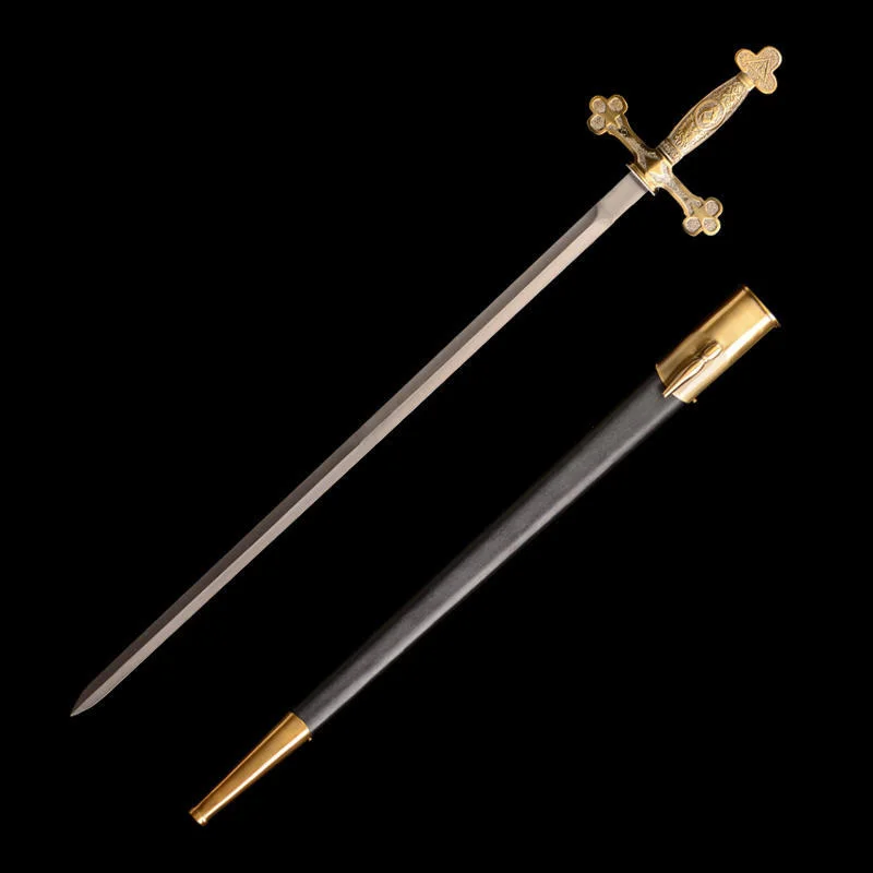 84cm 1kg European style cross sword Cosplay collection toy sword