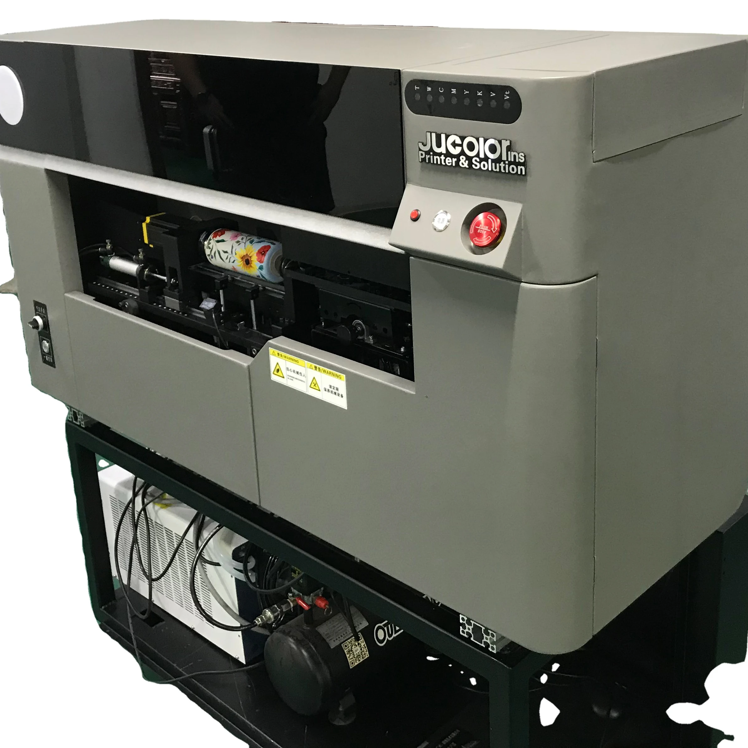 Jucolor 30s/bottle Cup Industrial Printer Digital Inkjet Cylinder Uv Printing Machine