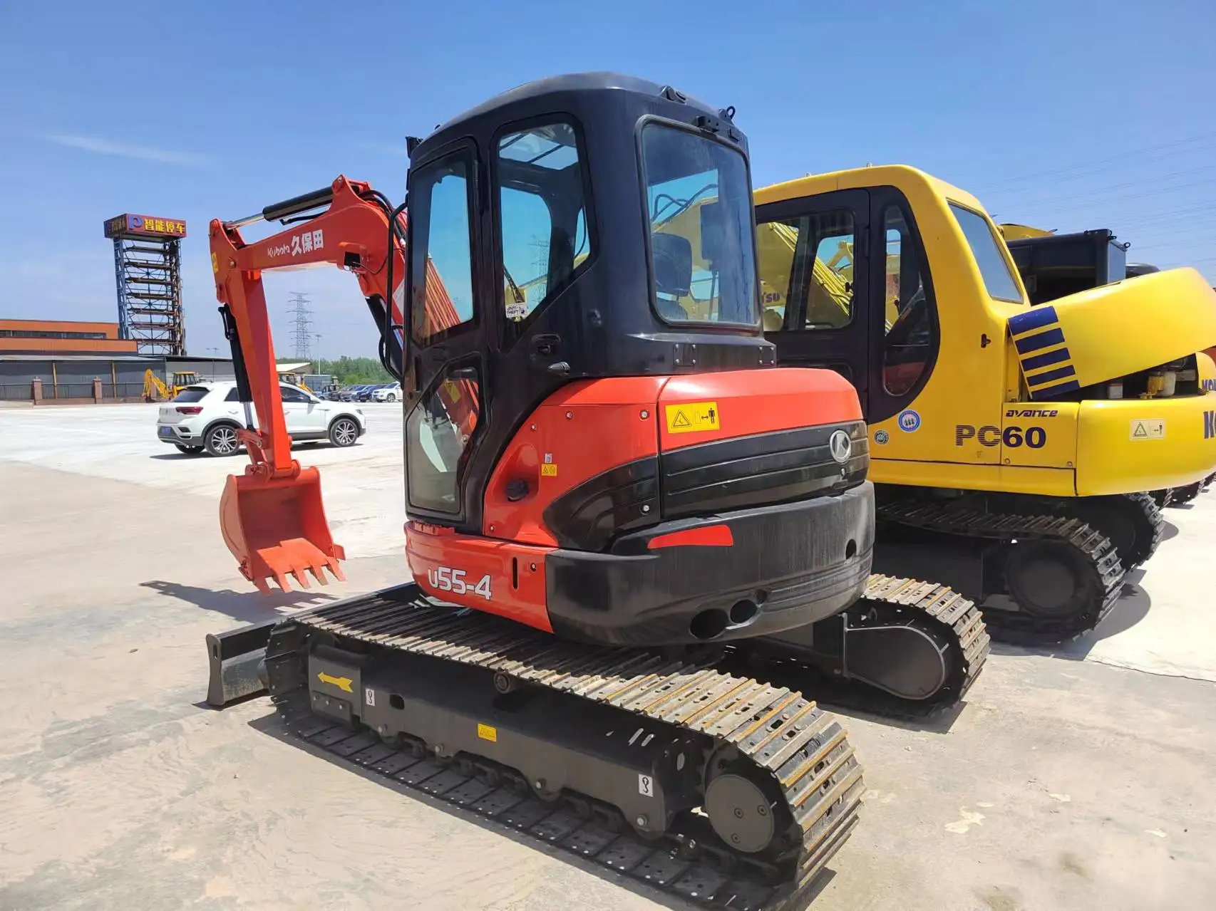Япония отличное качество Подержанный мини-экскаватор kubota kx155 5 тонн с бульдозером гусеничный usd mini небольшой экскаватор