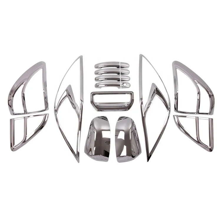 Exterior Body kit ABS Plastic For Mazda BT50 2012 Light Handle Covers Car Chrome Decoration Accessories