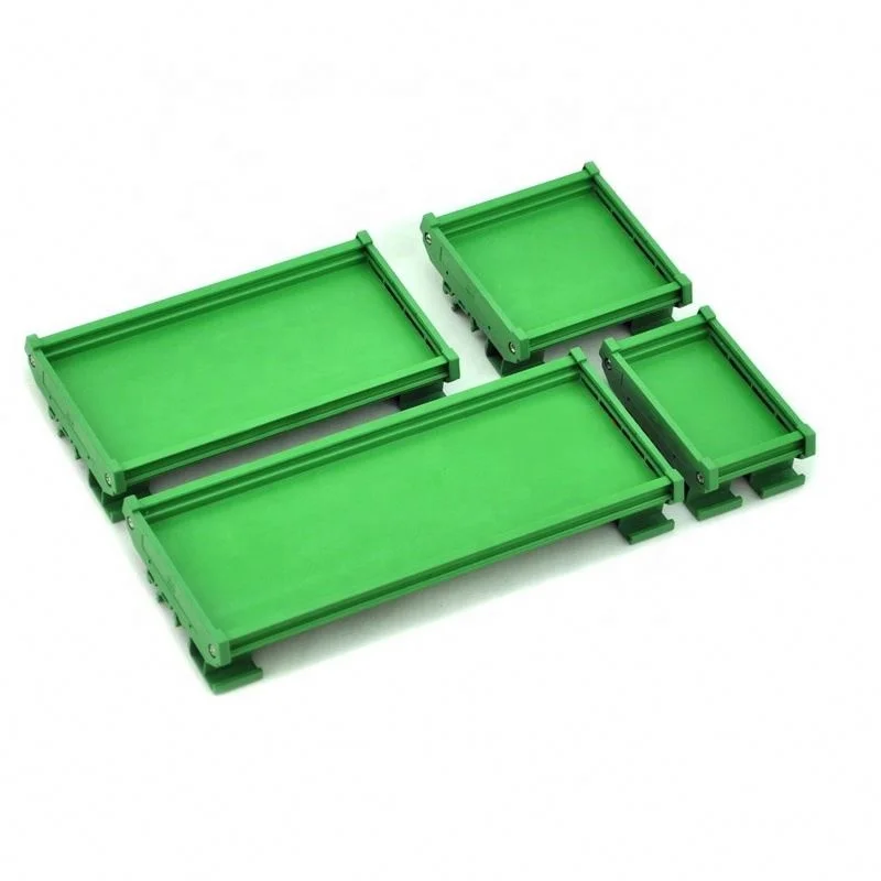DIN Rail Mounting Carrier Bracket Terminal Block Connector Plastic Box PCB Mounting Adapter PCB Housing PCB Width 72mm