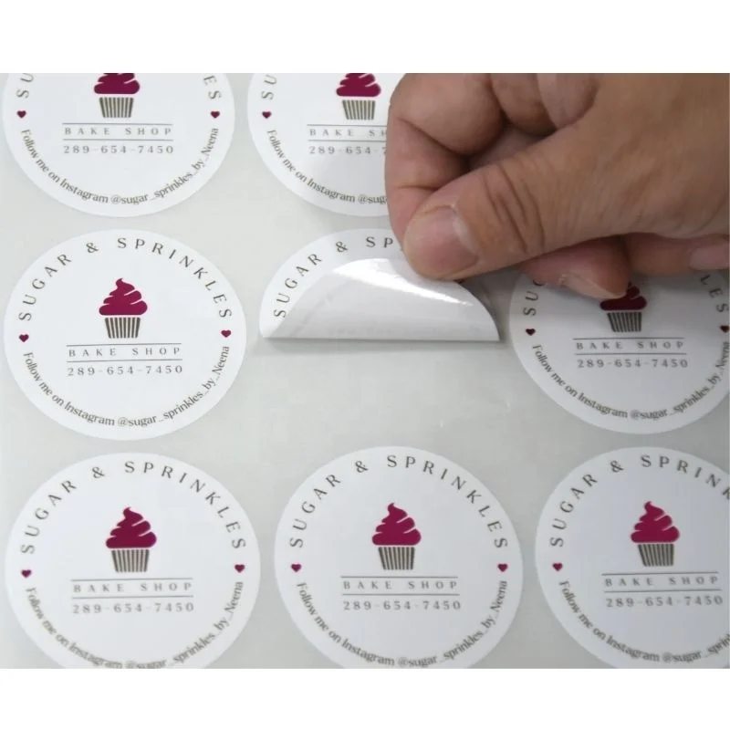 rose gold foil sticker custom hot stamping gold foil label die cutting round stickers sheets