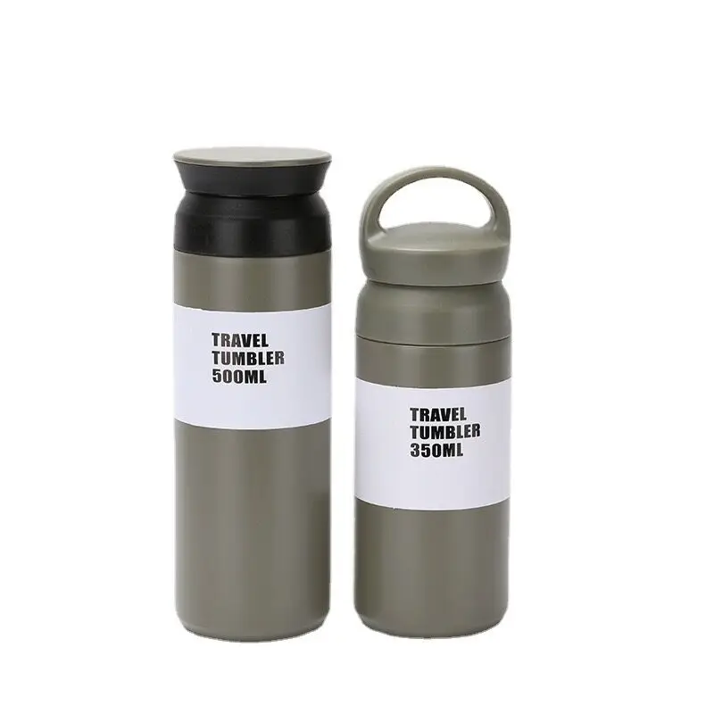 Wholesale 350ml 500ml travel Outdoor Double Wall Insulated Vacuum Flask Stainless Steel Element Water Bottle Cup Mug Tumble
