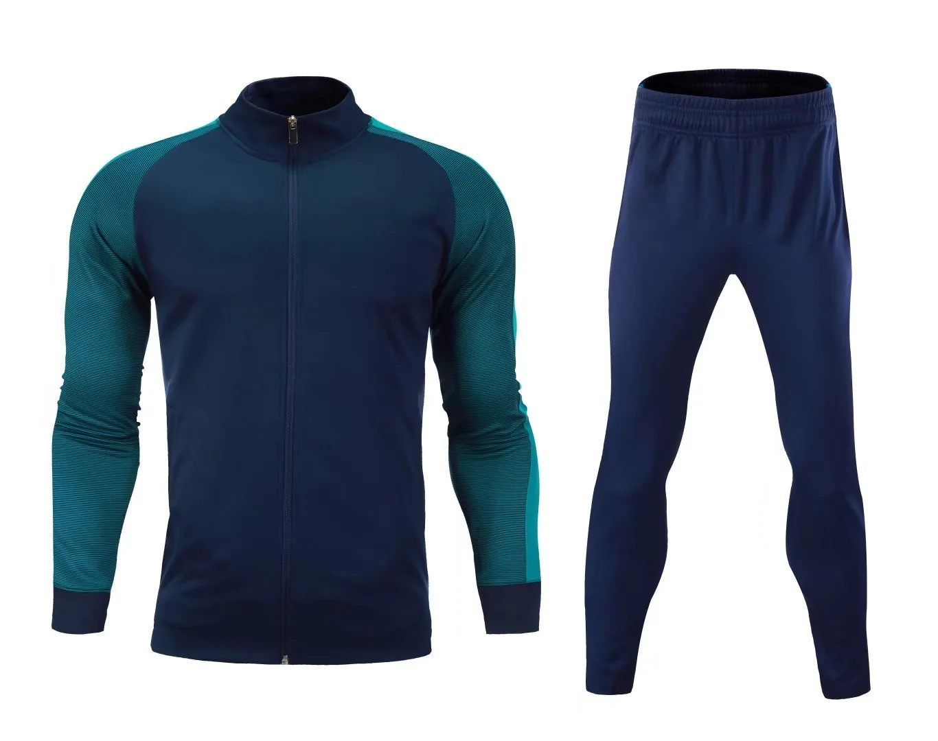 Custom Logo Full Zip Up Sweatsuit Kids Sportswear Two Pieces Training Suit Hot Sale Jogger Tracksuit For Men