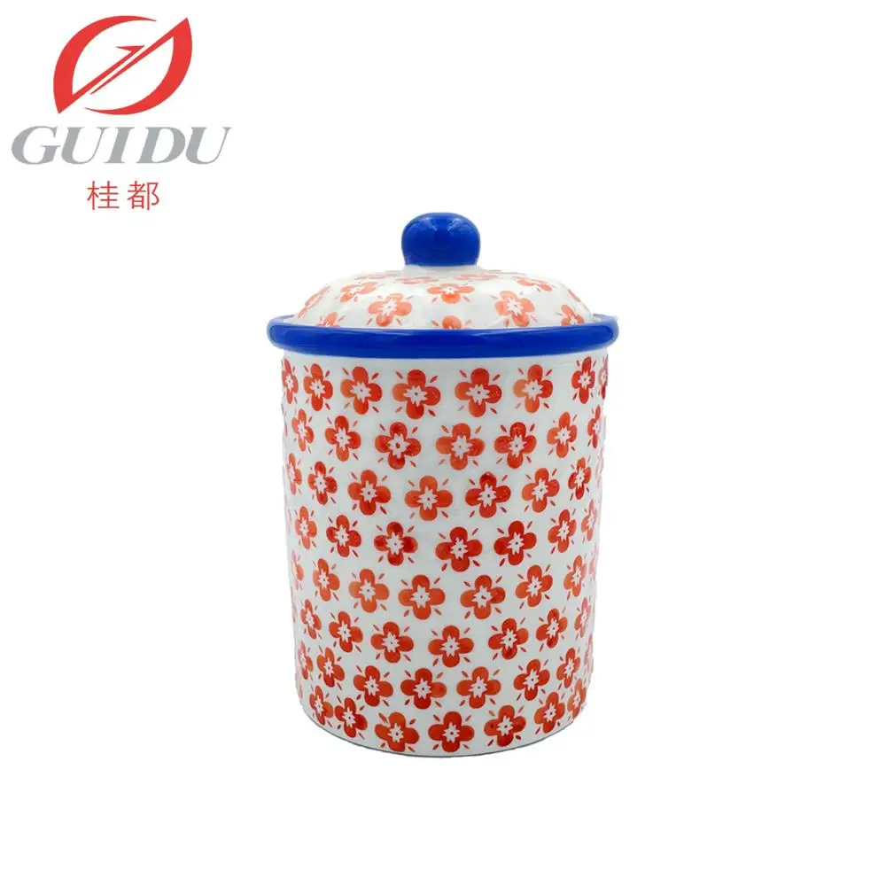 High Quality Stoneware White Elegant with Lid Sugar Pot Household Stoneware Sugar Container Sugar Jar