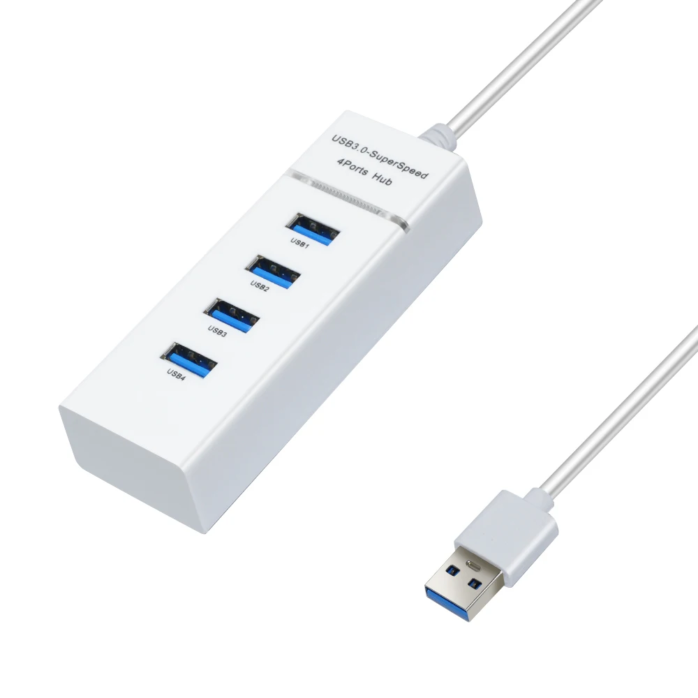 E-SUN USB3.0 концентратор 4 порта USB разветвитель концентратор USB док-станция для портативных ПК планшет с 1,2 м длина кабеля