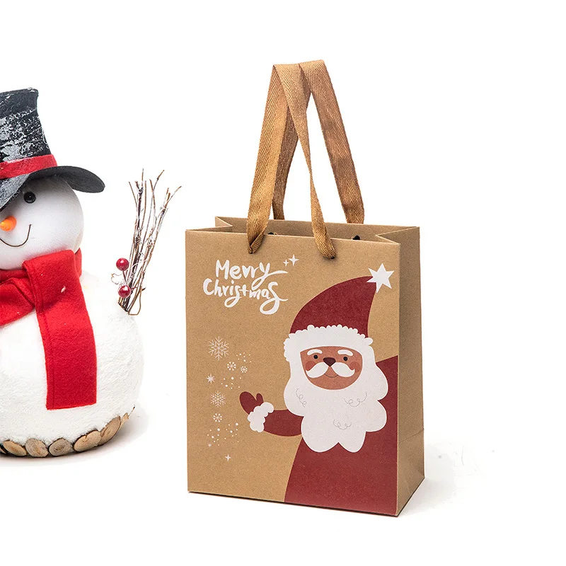 Explosive Christmas gifts with gift bag, candy carrying kraft paper bags wholesale customization
