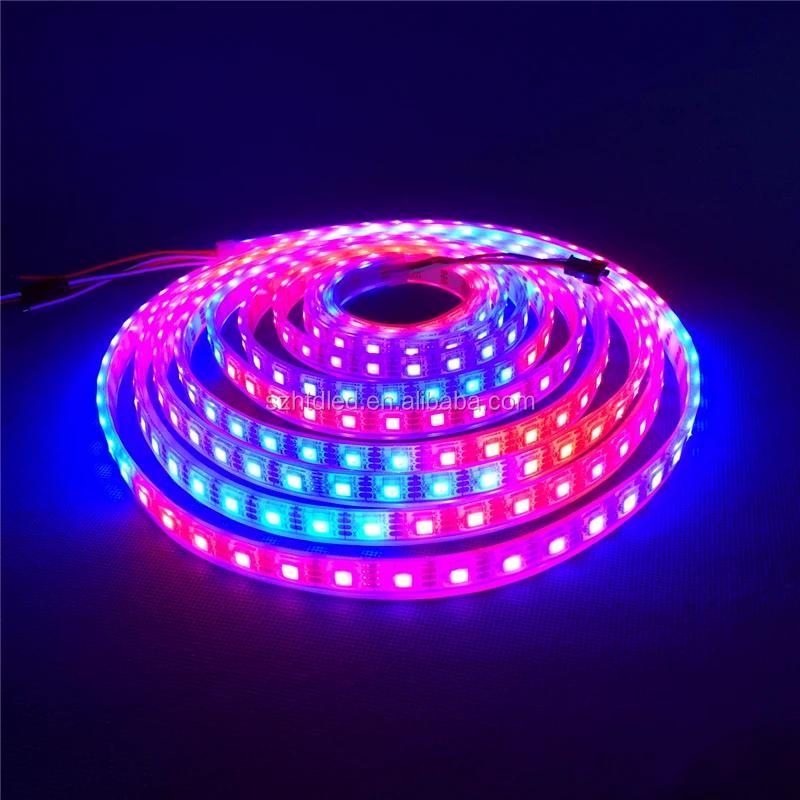 DC5V WS2812B WS2812 WS 2812b 5V 60led/m 96IC 144 пикселей RGB Адресуемая WS2812b светодиодная лента