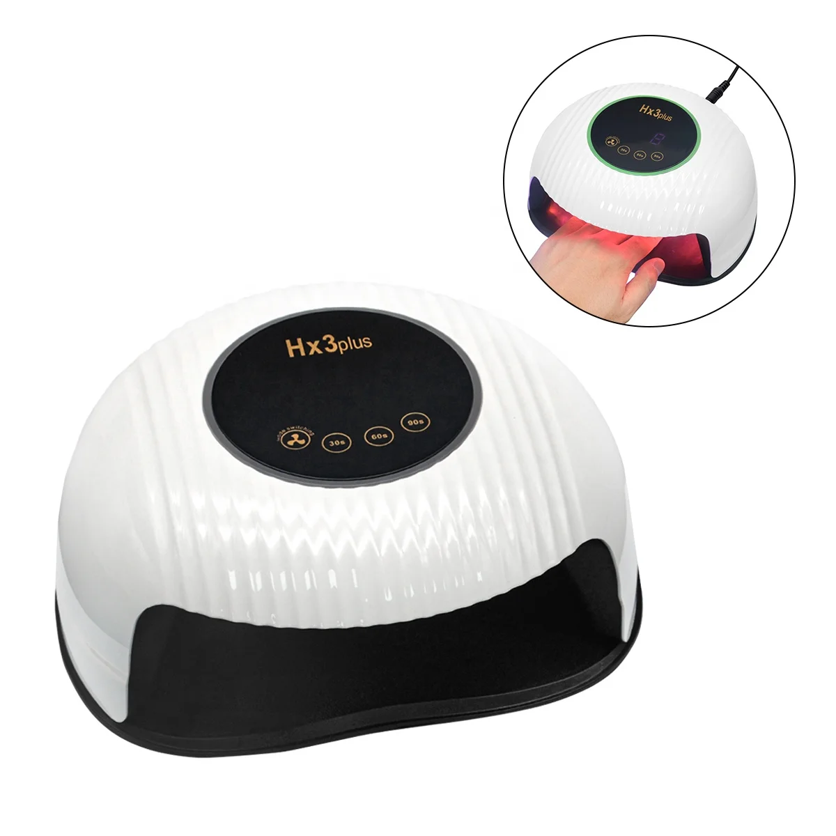 Portable Hx3Plus Drying For Gel Nail Polish Nail Dryer Machine Curing Rechargeable Dryer Led Light Manicure Uv Nail Lamp