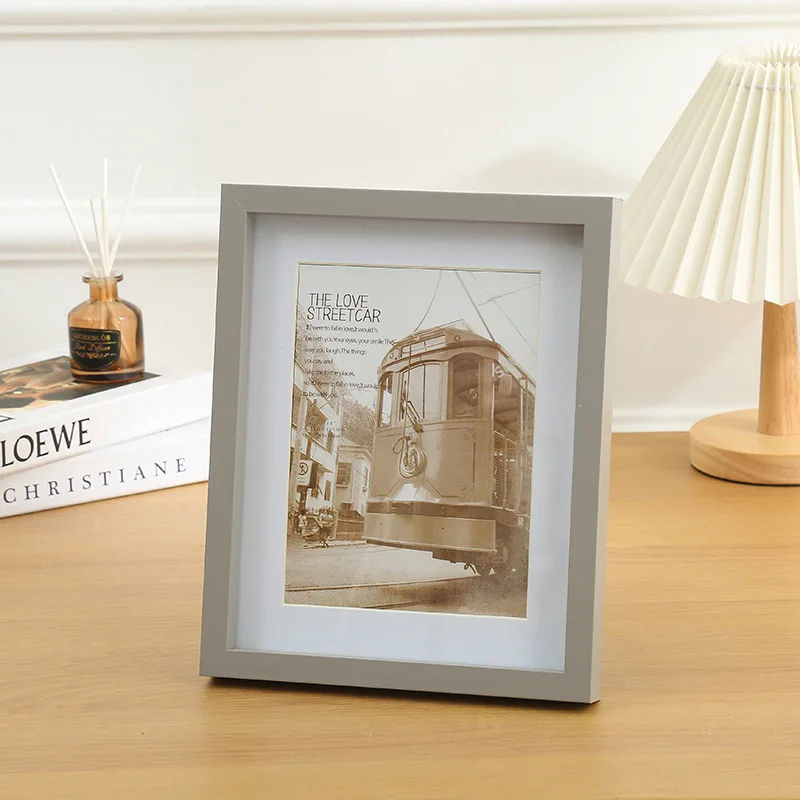 Family Wedding Wooden Picture Frame 4x6 Rustic Photo Frames With Love Heart