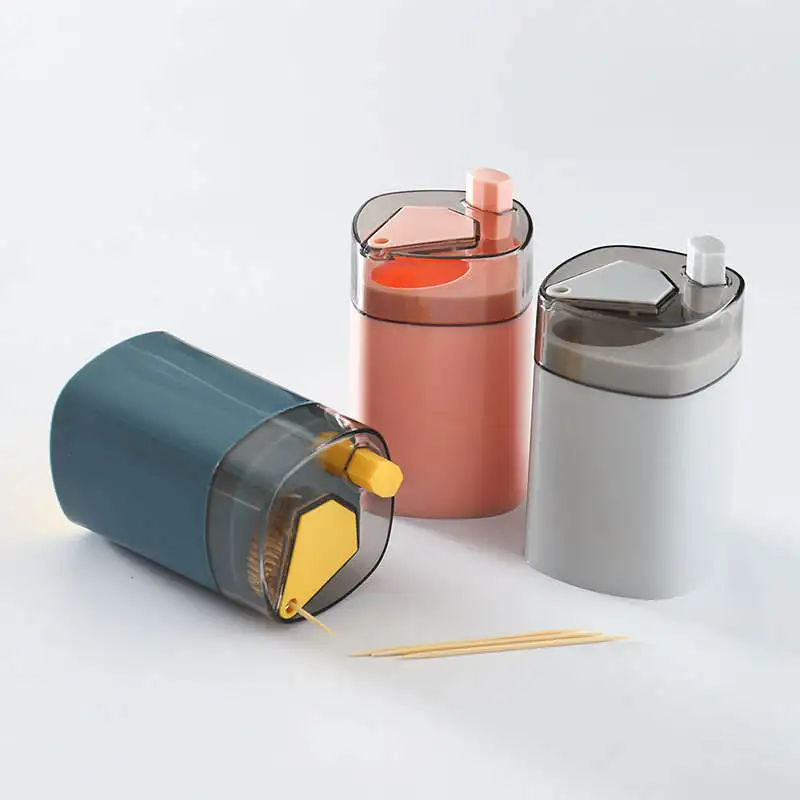 Best Seller High Quality Toothpick Holder Dispensers Pop-up Automatic Toothpick Dispenser For Kitchen Restaurant