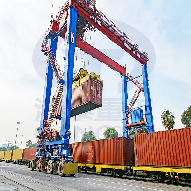 Mobile Light Hydraulic Shipping Container Move Lifting Gantry Crane for Port Station