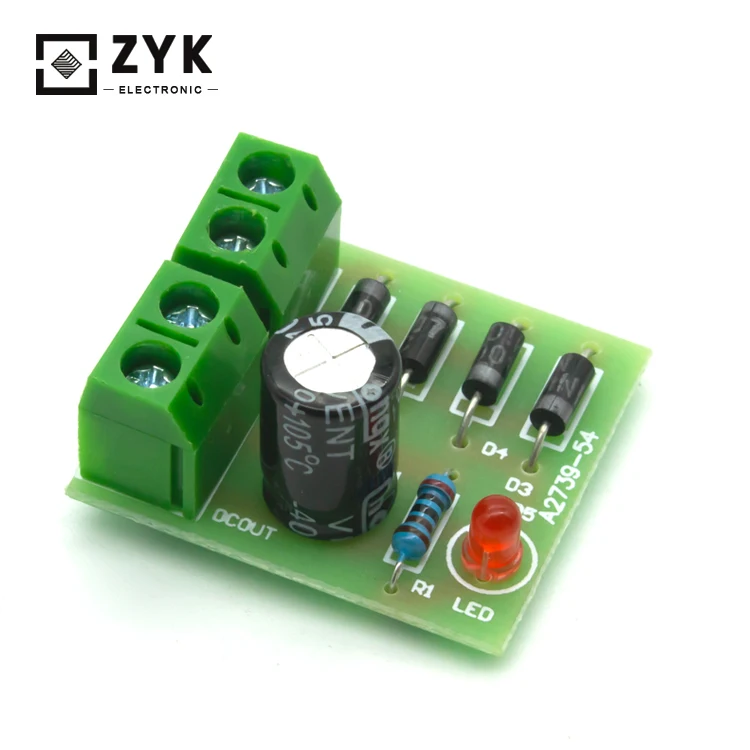 Soldering Diy Kit IN4007 Bridge Rectifier Circuit AC DC Converter Full Wave Rectifier PCB Board Parts Electronic Suite