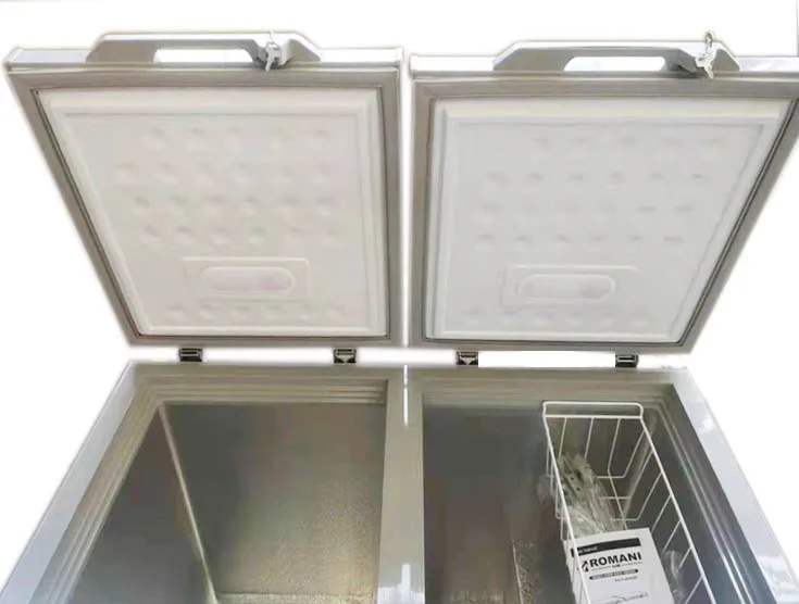 300L 220V/50hz R134a R600a top open double door deep freezer chest freezer