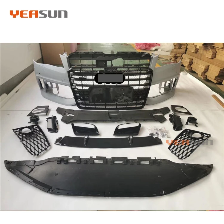 2011 2012 2013 W12 подтяжки лица кузовной комплект D4 передний бампер для Audi A8 S8