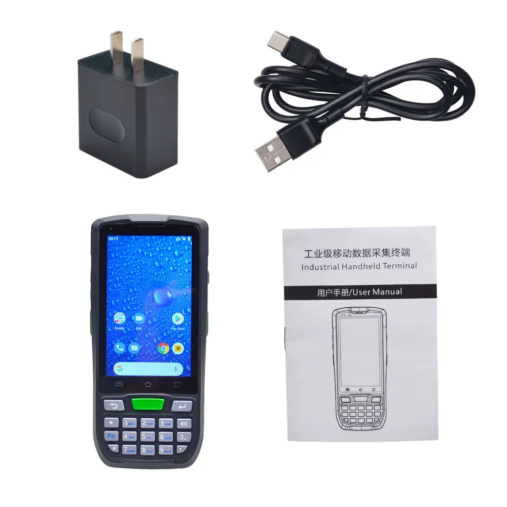T80 Effon android 2D qr code reader handheld terminal pda android barcode scanner with nfc rfid reader medical device pdas