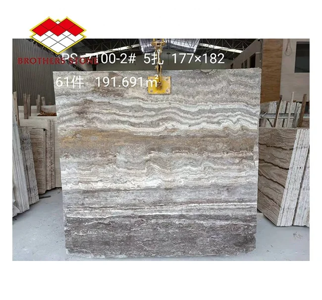 Good Quality Best Selling Sliver Travertine Black Travertine Grey flooring Slab Marble And Tiles sliver grey travertine Marble