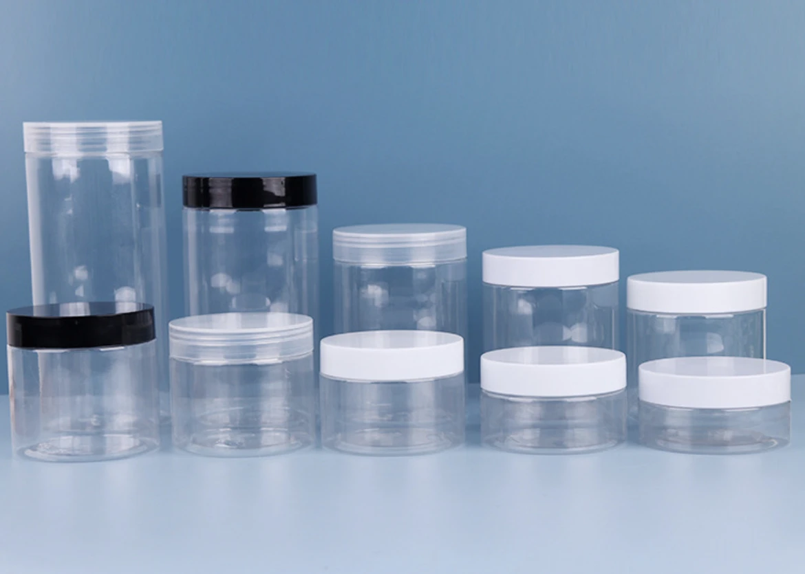 Chinese Manufacturer Plastic Jar with Plastic/Aluminum/Bamboo Lid for Cosmetics or Food