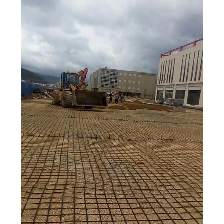 Factory Price 120kn Steel-Plastic Geogrid 100n Peel Force Steel Geogrid