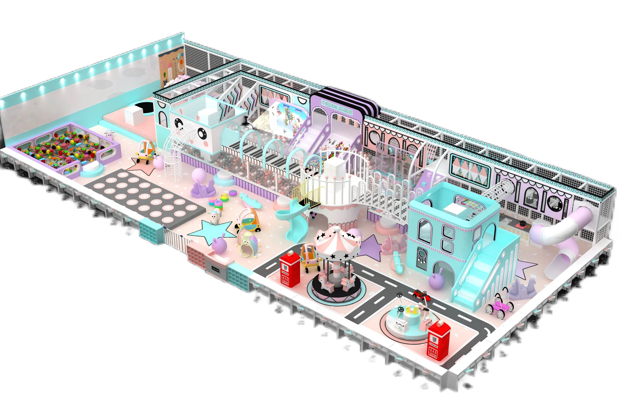 Naughty Castle Indoor Large and Small Playground Equipment Indoor Play Baby Playground Sets Indoor Customized Design mazes