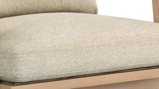 Modern Furniture Simple Style Linen Fabric Upholstery Wooden Single Seat Accent Concave Arm Chair