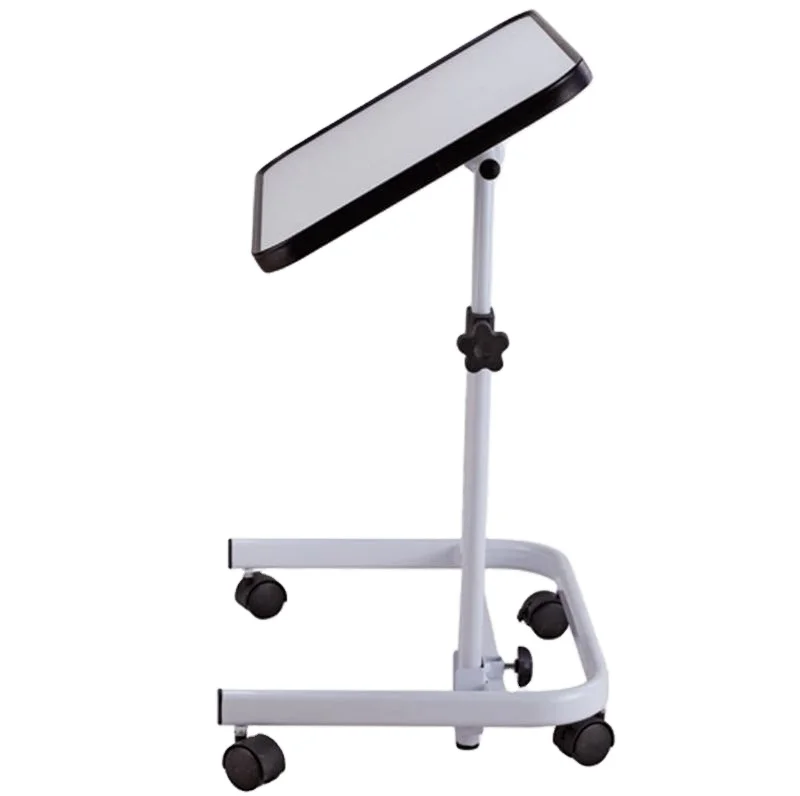 Bedside table hospital bedside table rotating wheel rolling tray adjustable bed chair table