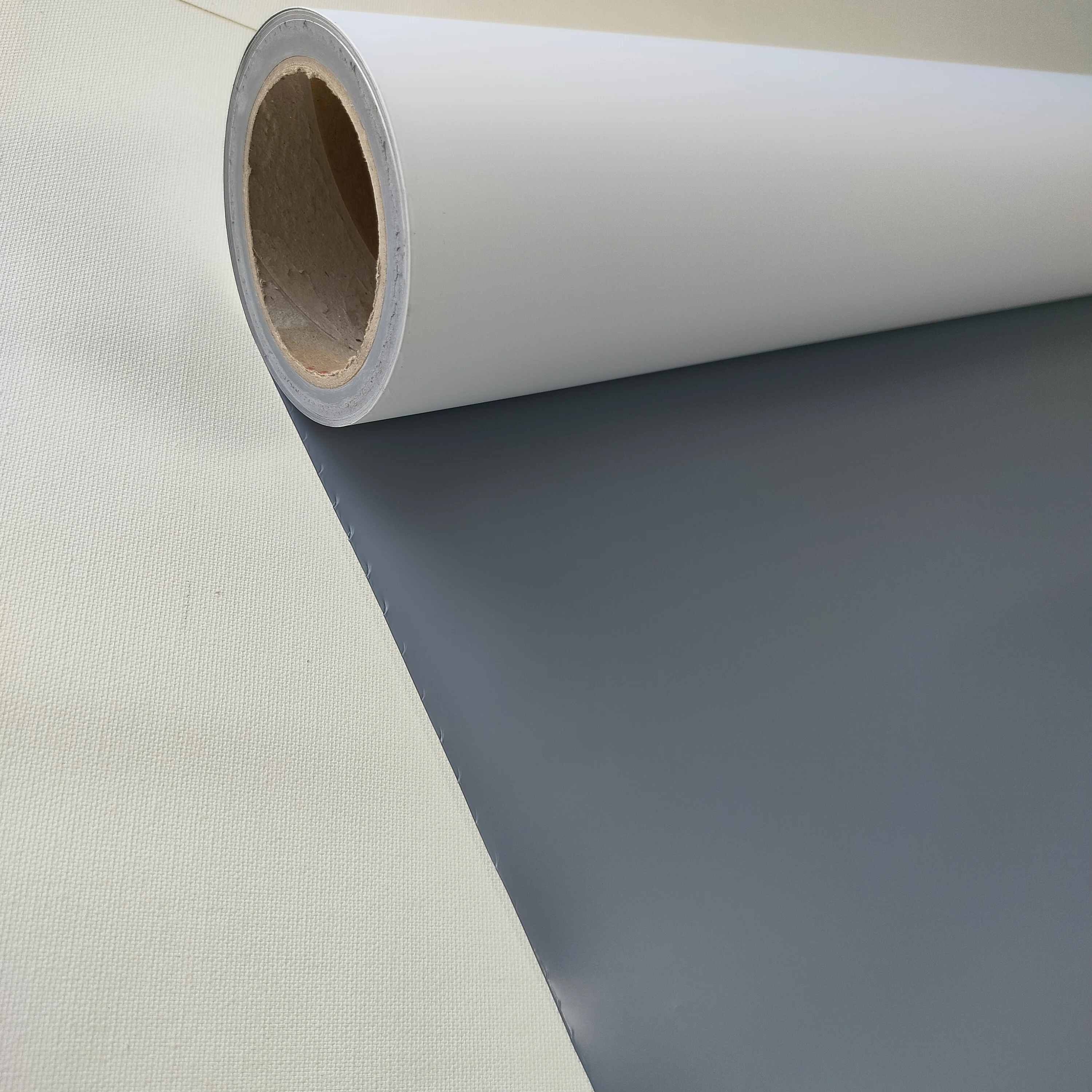 Eco-solvent PET   film banner gray backing for outdoor Advertising X Banner  for Sale