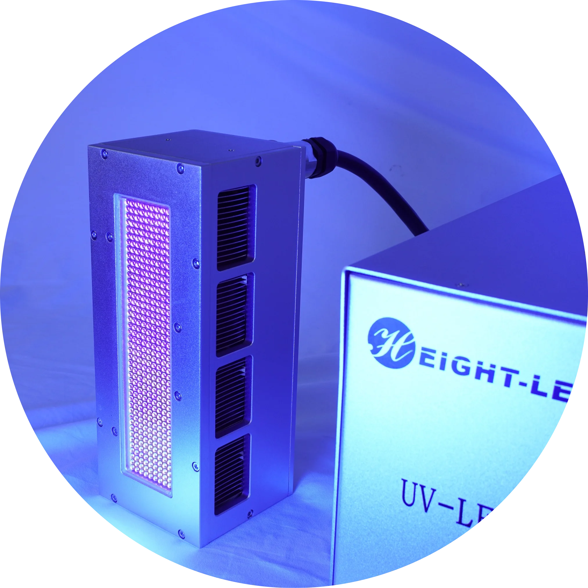 New arrivals high power UVc LED 254 nm lamp installing on silk screen printing and pad printing roller machine