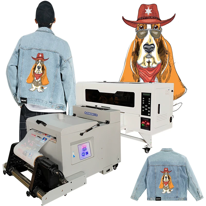 A3 30cm Cloth Textile Printer Garment Printing Usage DTF with Double Xp600 Heads Dtf  T Shirt  Inkjet Machine dtf