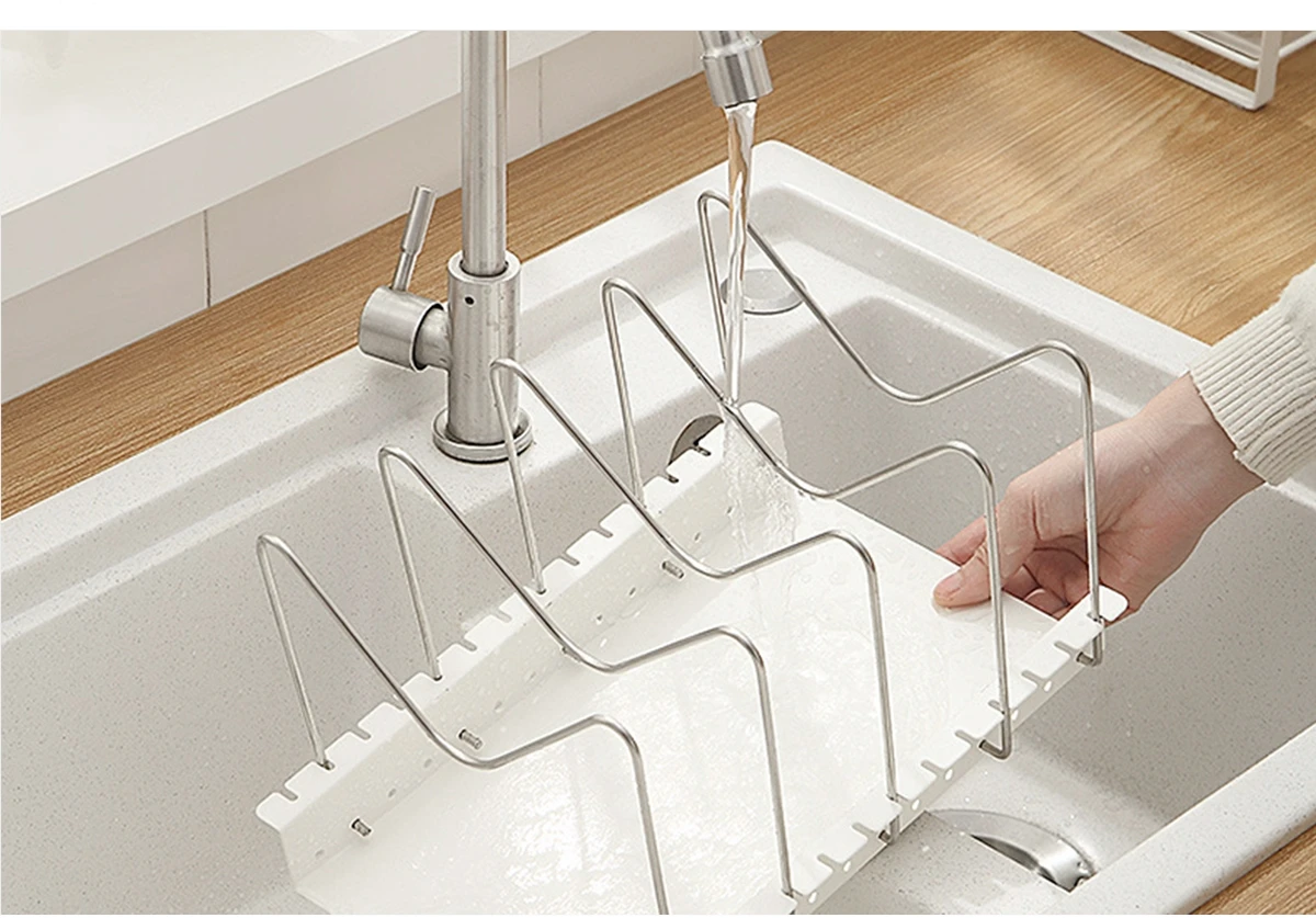 Nordic Tier Kitchen Household Multi-functional Metal Art Storage Rack Storage Organizer Pot Lid Rack