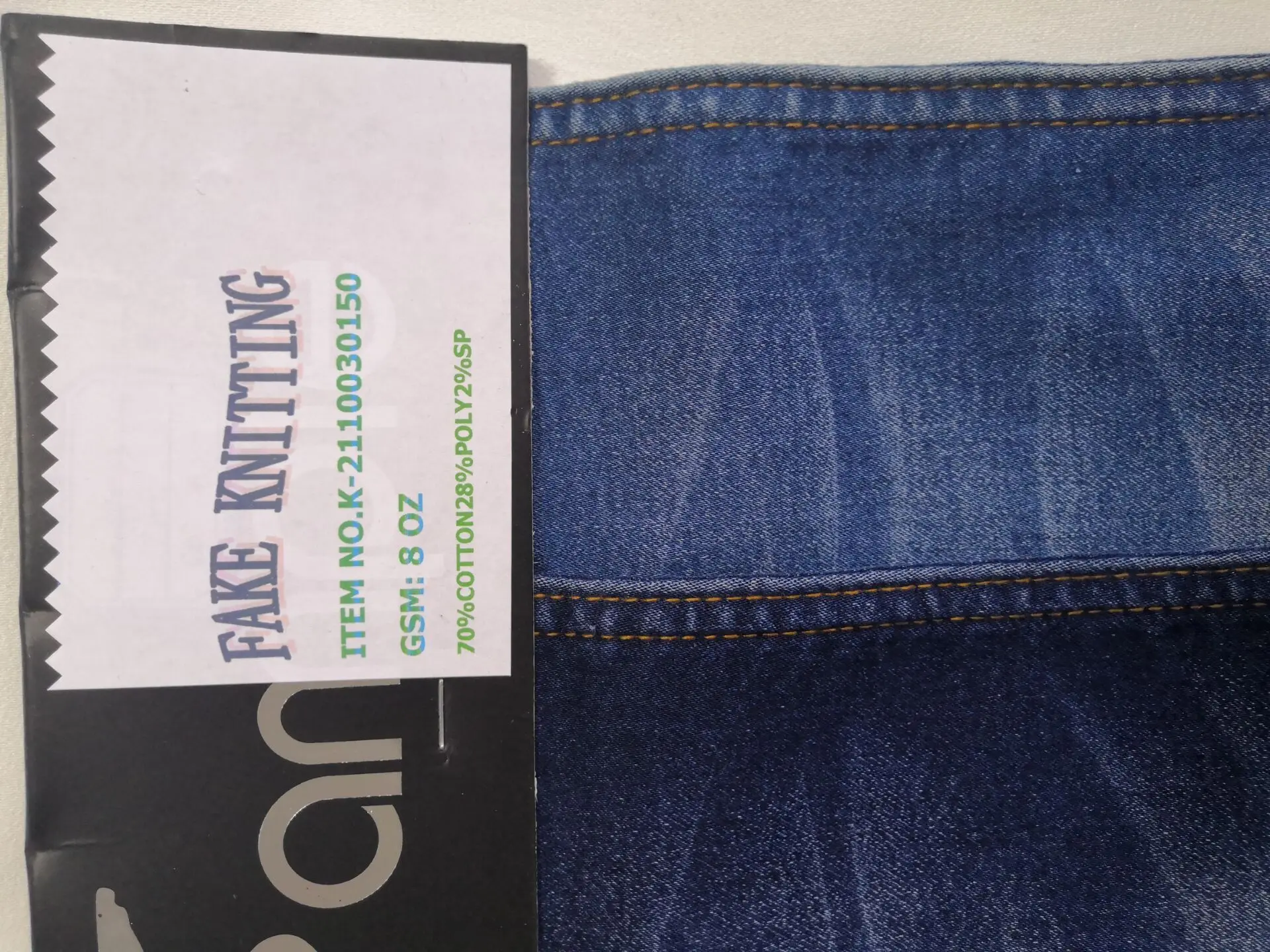 72%Cotton 26%Poly 2%Spandex Stretch Denim Fabric Textile Fabric For Bell Bottom Jeans