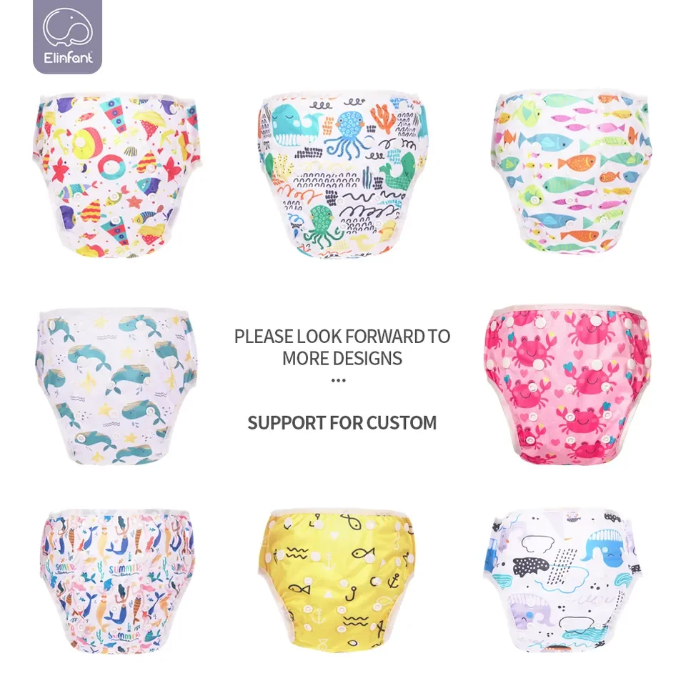 Happyflute Manufacture Reusable Cloth Diaper One Size Adjustable Washable Pocket Nappy Covers Training Pants for Baby Boys Girls