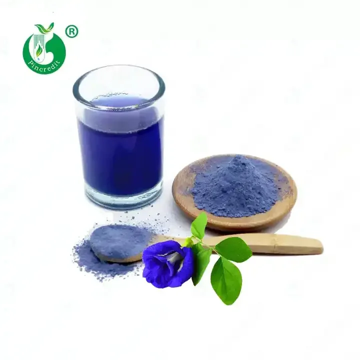 Оптовая продажа органический пищевой порошок для чая 450 сетка синяя бабочка Горох цветок