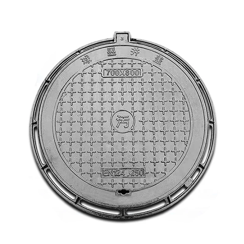 Factory Supply Round Square ductile iron d400 manhole cover Manhole Cover Ductile Cast Iron Water Channel Grating With Frames