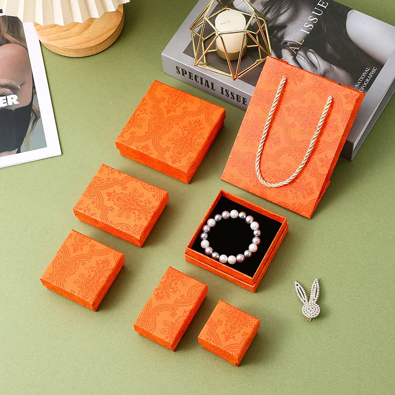 Recycled Custom Small Girl Gift Craft Packaging Boxes For Jewelry Earrings Necklace Box with Lid