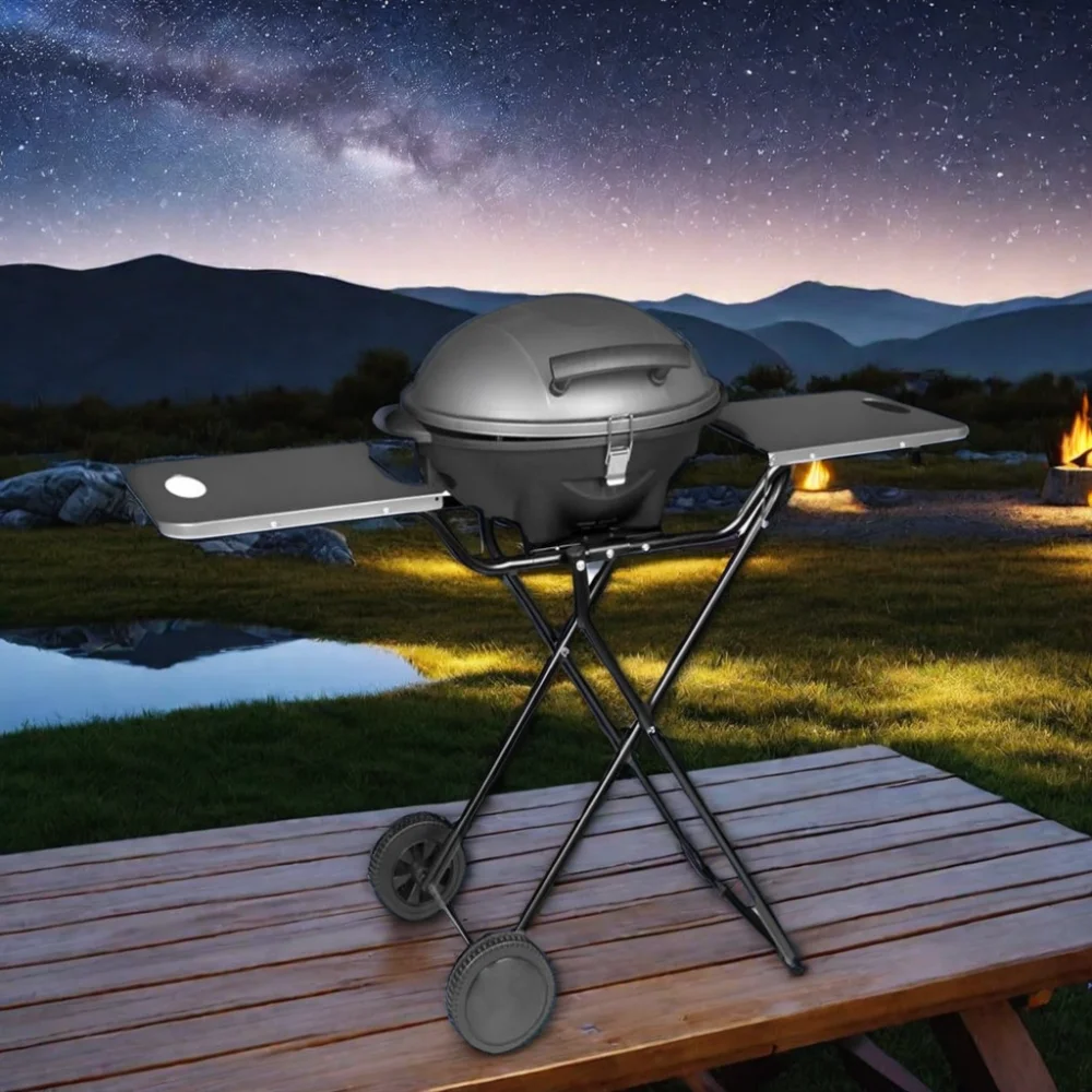 New outdoor garden courtyard home kitchen cabinet camping electric BBQ grill portable smokeless