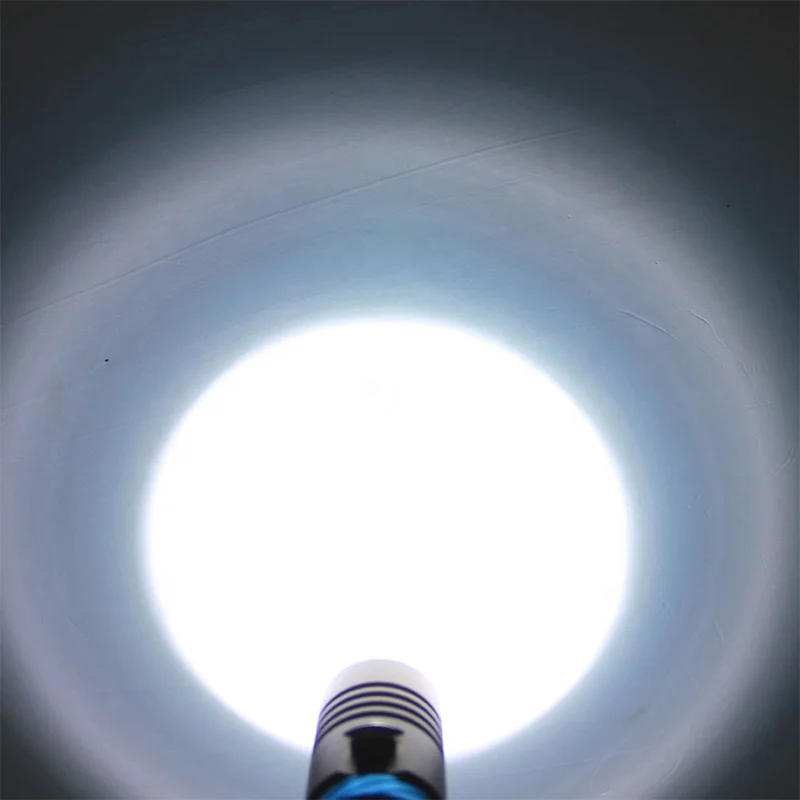 mini led diving Light Torch 1000LM XM-L2  spearfishing yellow color beam 18650 26650 rechargeable dive light flashlight