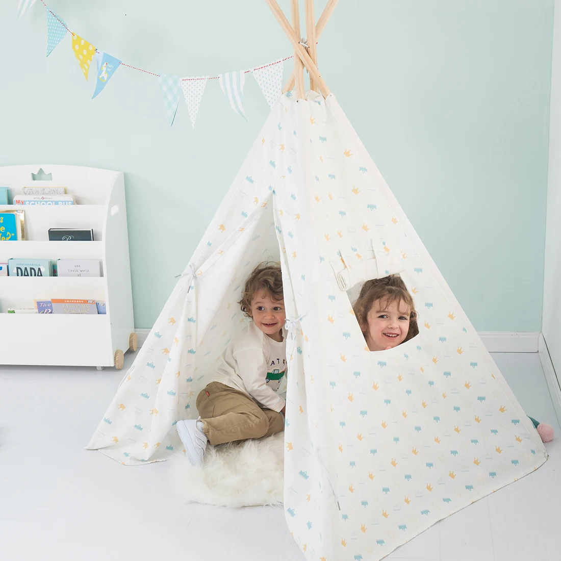 
Custom Foldable Girls Teepee House Toy Kids Children Indoor Baby Play Tent with window 