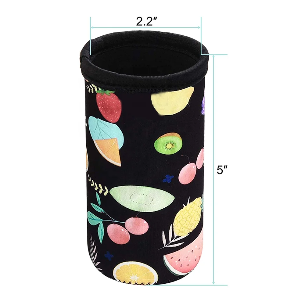 Anti-Slip Neoprene Bottle Insulator Sleeve 3mm Thick Collapsible Drink Can Coolie Cover for BBQ Camping Party