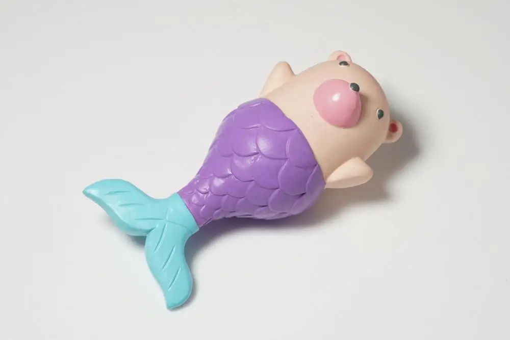 cartoon bear head fish tail Latex Dog Toy hot sell pet toy