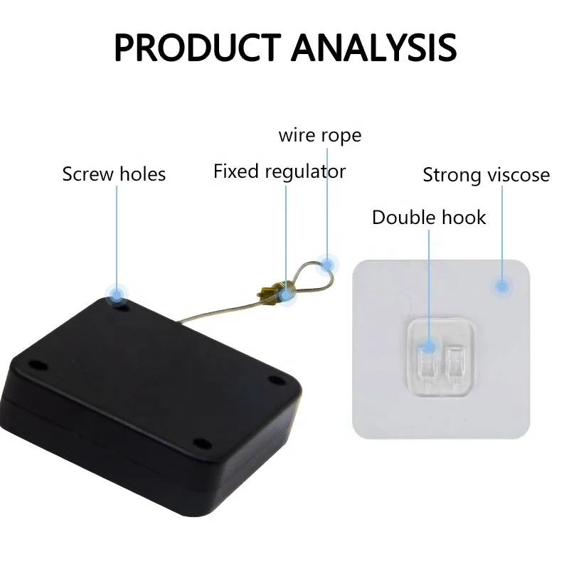 Anti-theft Multifunctional Pulldoor door catches & door closers punch-free sliding spring concealed mini Automatic Door Closer