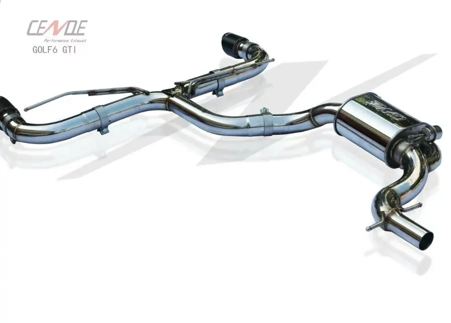 supply customized  Carbon fiber exhaust tuning  for golf MK7 MK6