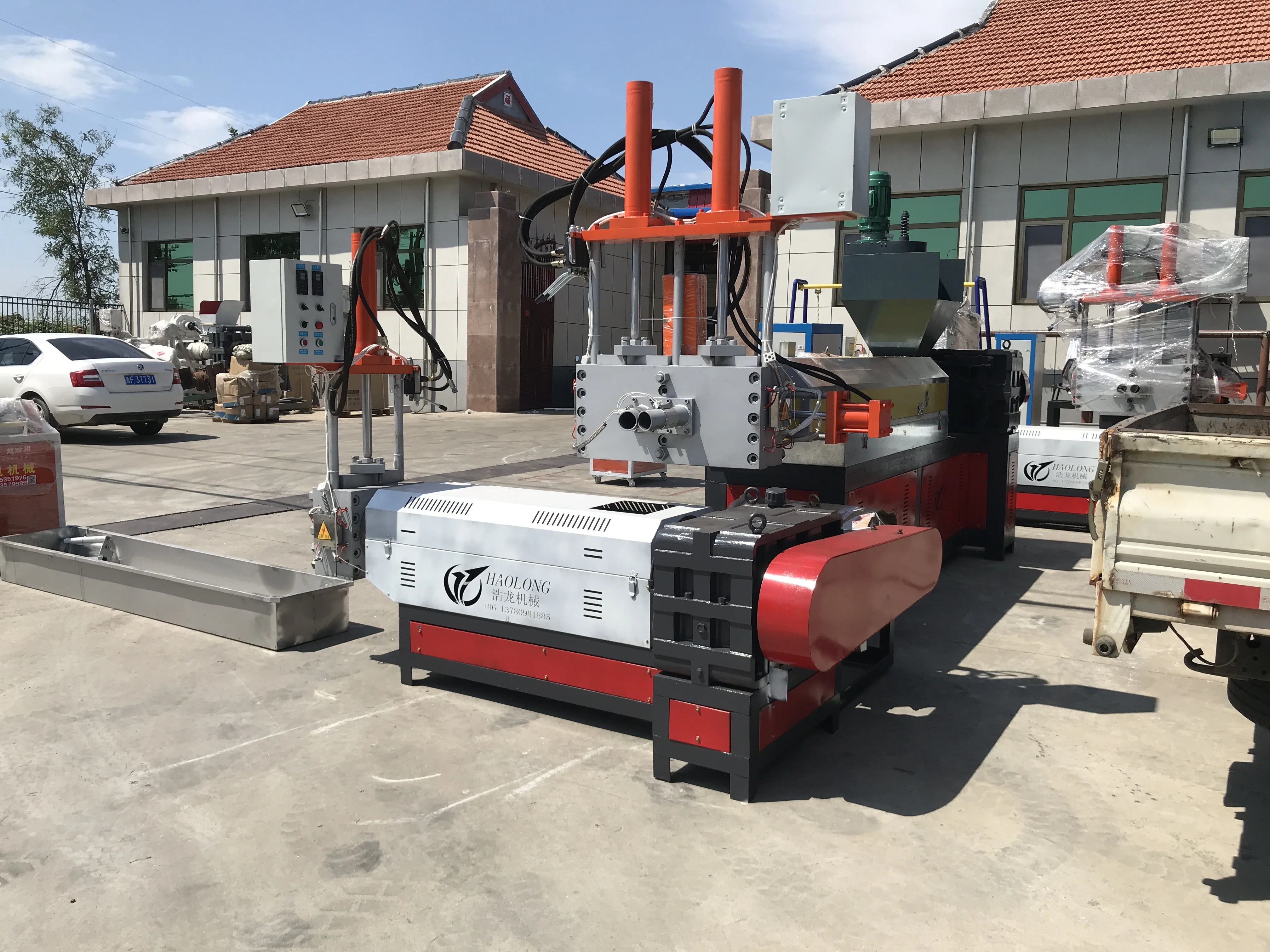 PP PE Recycle Plastic Raw Material LDPE Granule Granules Making Machine Fosita PP PE