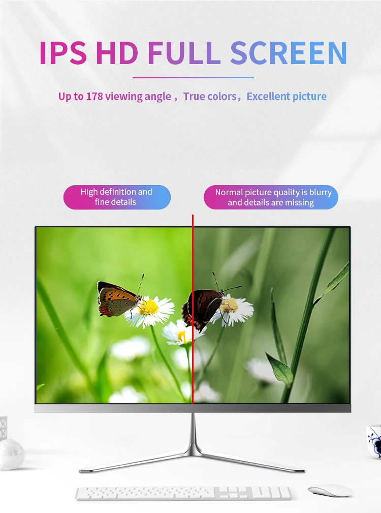 
SEALAN aio desktop pc 23.8inch i5-4300M led monitor wholesale 8GB RAM 480GB SSD 2.6GHz for gaming or cad hardware computer 