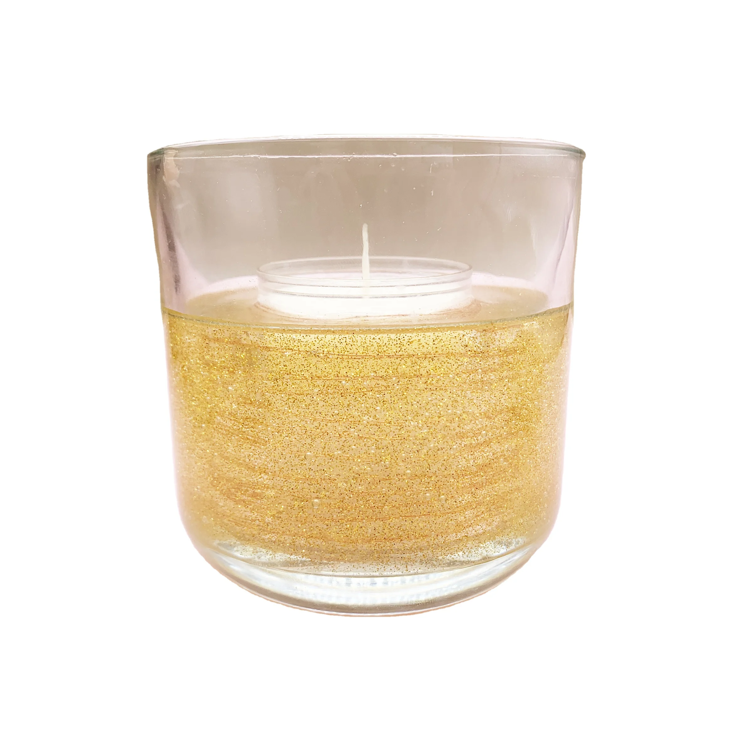 Luxury Handmade home Decor Glass Jar Sensor Scented LED Candle Eco-Friendly Gel Wax Soy Wax Scented Candle