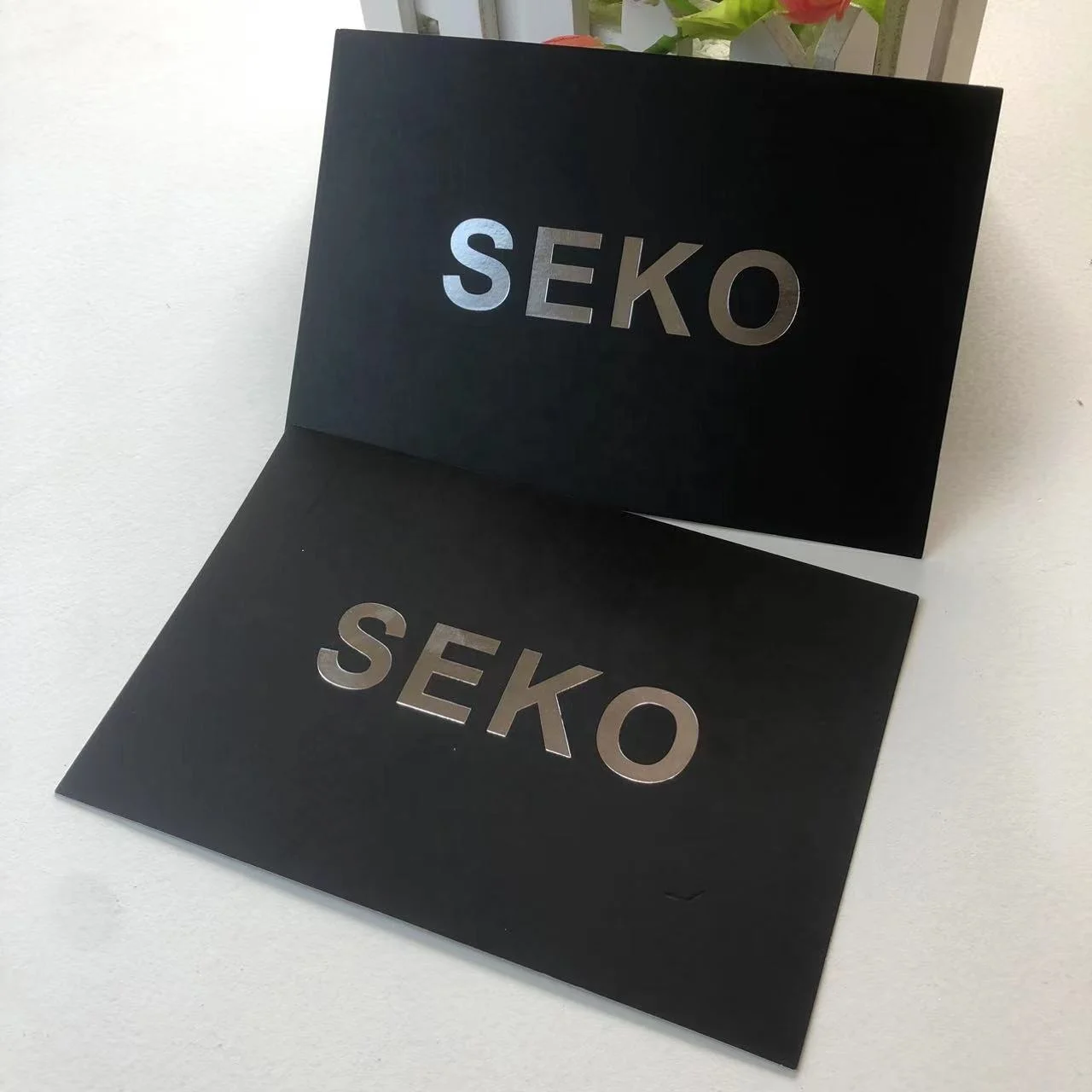 Luxury custom silver foil logo shopping card paper printing business thank you cards for your purchase