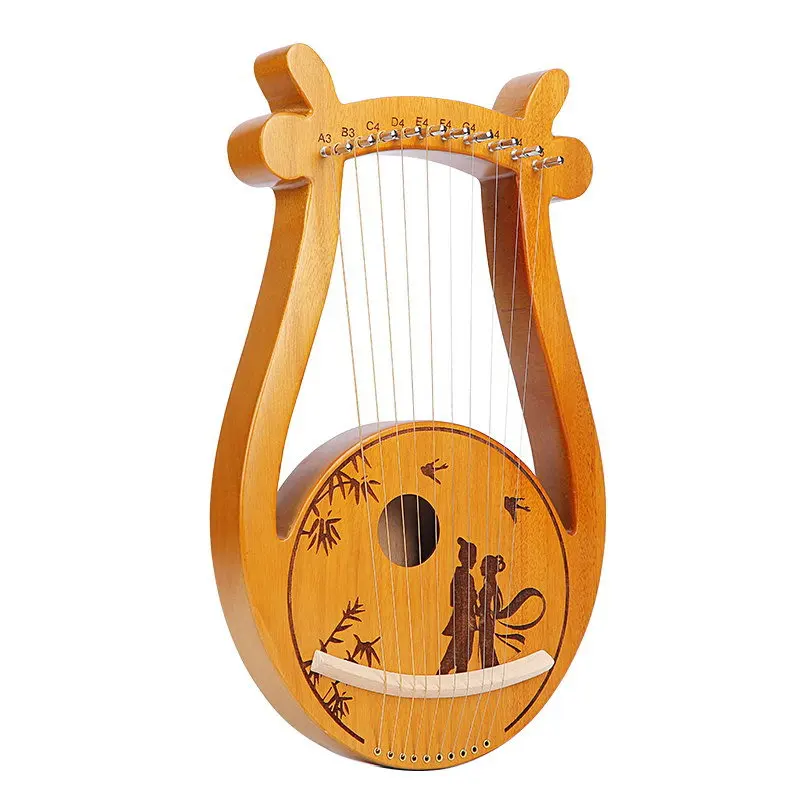 Portable 19-String 15-String Violin Musical Instruments Classical Harp Lyre Harp