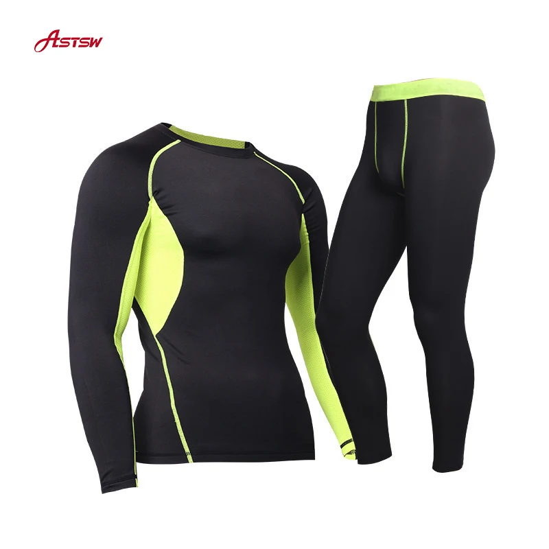 Professional Sportswear Quick Dry Breathable Men Compression Leggings Tights