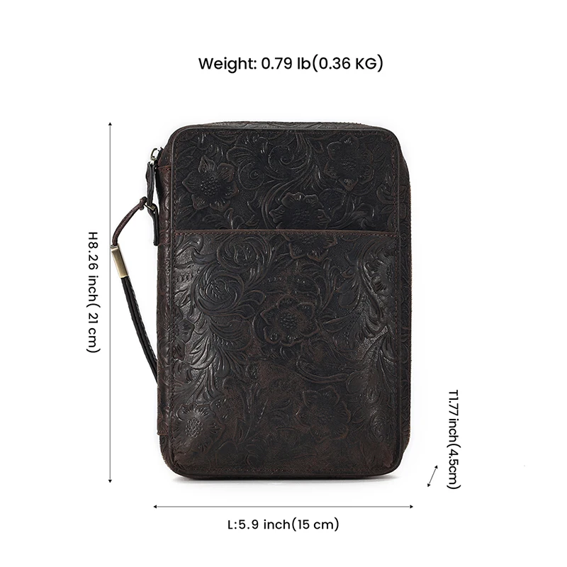 Custom Crazy Horse Leather Cigarette Case Genuine Leather Cigarette Cover With Pouch Lighter Holder for Gifts